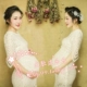 194 studio ảnh phụ nữ mang thai chụp ảnh cho thuê quần áo ảnh bà bầu đẹp ren trắng ảnh thời trang váy cổ tích shop đầm bầu Áo thai sản