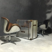 Công nghiệp old retro đồ nội thất đơn giản cá tính sáng tạo thiết kế ban đầu nhôm bàn da đặc biệt cung cấp bàn ghế