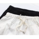 Mùa hè phụ nữ bông lụa hậu cung quần bông lanh quần âu màu đen và trắng là mỏng Hàn Quốc phiên bản của chín quần quần chân bút chì quần