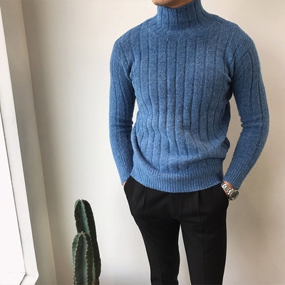 Ông Lu San Hàn Quốc phiên bản của cao cổ áo Ma Haimao dày ulzzang của nam giới Harajuku phong cách áo len mùa đông áo len nam