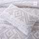 Xuất khẩu Châu Âu-phong cách cotton retro Mỹ rắn màu trắng quilting là ba mảnh bộ đồ giường mùa hè mát trải giường Trải giường