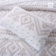 Xuất khẩu Châu Âu-phong cách cotton retro Mỹ rắn màu trắng quilting là ba mảnh bộ đồ giường mùa hè mát trải giường thảm lông trải giường ngủ Trải giường