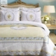 Mỹ cao cấp thêu quilting là bông cotton tăng trải giường ba mảnh vàng điều hòa không khí khăn trải giường ra giường Trải giường