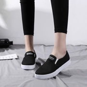 Mùa hè tuổi Bắc Kinh sinh viên giày vải của phụ nữ thể thao giản dị trượt giày vải thấp đặt chân một chân giày đơn giày của phụ nữ