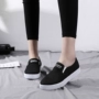 Mùa hè tuổi Bắc Kinh sinh viên giày vải của phụ nữ thể thao giản dị trượt giày vải thấp đặt chân một chân giày đơn giày của phụ nữ giầy fila nữ