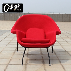 Стул 子宫椅名师设计沙发椅客厅休闲单人沙发椅玻璃钢内框舒适懒人躺椅