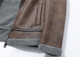 2017 mùa đông nam quần áo cộng với nhung áo khoác da nam lông một giản dị ve áo áo khoác da cộng với nhung thiết kế ban đầu triều Quần áo lông thú