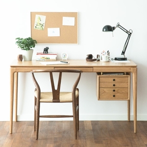 [光阴木器] 北欧风格传统工艺原创浮空书桌