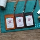 Nhật bản và Hàn Quốc gốc rau rám nắng chủ thẻ da làm bằng tay da treo cổ rope retro tài liệu bộ thẻ huy hiệu thẻ làm việc thủy triều