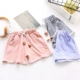Quần áo trẻ em mùa hè 2018 quần short mới cô gái kẻ sọc quần âu 2-3-4 hoa quần short bé Hàn Quốc phiên bản