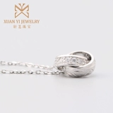 Ювелирное украшение, элитное ожерелье ручной работы, резная классическая подвеска, серебро 925 пробы