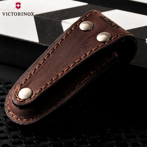 Вита Швейцарская армия Счетчик Меча настоящий 4.0531 коричневая кожаная корпус подходит для 58 -миллиметрового военного ножа оригинальный подлинный