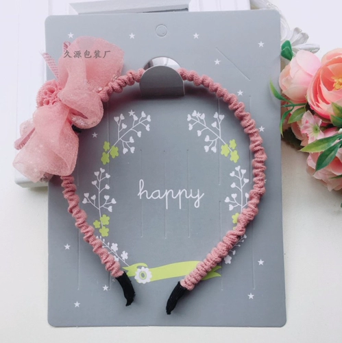 Аксессуар для волос, заколка для волос с бантиком, ободок, резинка для волос, комплект, картхолдер, упаковка, аксессуары, в корейском стиле