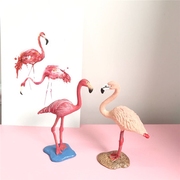 Ins Bắc Âu mini mô phỏng flamingo máy tính để bàn đồ trang trí nhỏ bánh sinh nhật trang trí Hàn Quốc chic ảnh đạo cụ