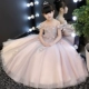 Một- vai cô gái đám cưới máy chủ con sinh nhật buổi tối ăn mặc công chúa váy hoa cô gái đàn piano trang phục váy dài nữ quần áo bé trai Váy trẻ em