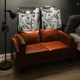 căn hộ nhỏ sẵn sàng sofa đen văn phòng văn phòng kiểu Nhật Ghế sofa quán cà phê da Bắc Âu duy nhất đôi ba - Ghế sô pha sopha bed Ghế sô pha