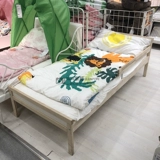 Ikea Ikea Одинокая односпальная кровать, ребенок, спящая независимость твердое дерево 70*160 см для детской комнаты