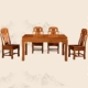 Bàn ăn gỗ gụ bàn ăn gỗ rắn gỗ hồng mộc Châu Phi hình chữ nhật bàn ăn hiện đại mới Trung Quốc bàn vuông - Bộ đồ nội thất