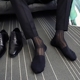 Nhật bản ăn mặc người đàn ông kinh doanh cao sọc lụa vớ giày quý ông breathable siêu mỏng nylon vớ đen Vớ