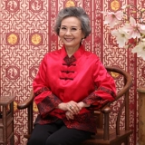 Этнический пуховик, куртка, для среднего возраста, этнический стиль, 60-80 лет