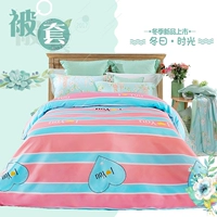 Chần sinh viên duy nhất ký túc xá giường đơn 1.2m1.5m1.8m2 mét 2.2 mét trẻ em của nhà đôi quilt cover chăn phao cao cấp	