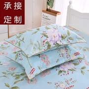 Vỏ gối bằng vải cotton và vải lanh nhỏ 40x60 cũ vải thô 90 dày lớn để tăng một đôi bông trưởng thành