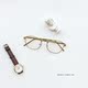 Một Chai G08 tươi văn học retro cổ điển tối giản kim loại kính vuông đơn giản khung vài cặp kính kinh mat Kính