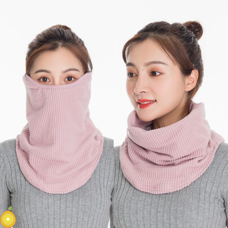 围脖口罩二合一冬季冬季加厚护颈口罩男女防寒保暖防风护耳透气三