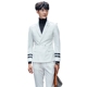 Của nam giới Hàn Quốc Slim đôi ngực mỏng phù hợp với thủy thủ phù hợp với hộp đêm nhà tạo mẫu tóc phù hợp với phù hợp với hai mảnh nam triều Suit phù hợp