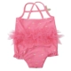 Hoa Kỳ mua MUD PIE nữ bé gái nàng tiên cá áo tắm màu hồng tutu áo tắm dính liền - Đồ bơi trẻ em
