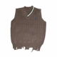 Mùa đông cổng gió v cổ vest áo len Nhật Bản vest retro không tay lỏng lẻo vest đan áo len nam triều áo len kiểu hàn quốc Dệt kim Vest