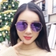 Kính mát của phụ nữ triều 2018 đa giác kính mát cá tính Hàn Quốc vòng mặt màu ếch gương của nam giới thời trang hollow kính kính mắt anna Kính râm