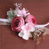 Цветок на запястье для невесты на лацкан, платье подружки невесты, свадебное платье, реквизит для фотографии