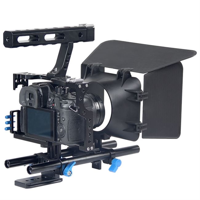 Phụ kiện máy ảnh Wolf King SLR Lồng thỏ A7S GH4 chuyên nghiệp với bộ phụ kiện tiêu điểm - Phụ kiện VideoCam Phụ kiện VideoCam