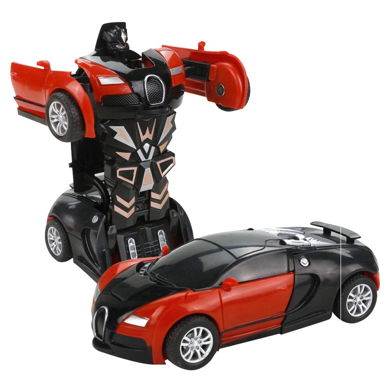 . Biến dạng đồ chơi trẻ em cậu bé biến dạng đụng vào xe ô tô quán tính đồ chơi ô tô đồ chơi trẻ em món quà. - Đồ chơi robot / Transformer / Puppet cho trẻ em