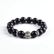 Mở Obsidian 貔貅 Vòng tay Lucky Fortune Transit Crystal Silver Bracelet Ball Bing Đàn ông và phụ nữ Tính cách đơn giản