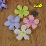 DIY Ювелирные изделия гидрангея пленка 2 слой маленьких цветов шелковые цветочные туфли цветочные кольцо кольцо декоративное цветок 5см свадебный реквизит