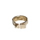 WHITE DWARF | Ribbon Series Ring 925 Silver Open Có thể điều chỉnh Thiết kế độc lập Trang sức gốc 13-16 nhẫn đôi vàng tây Nhẫn