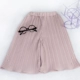 Cô gái rộng chân quần voan mùa hè 2018 mới của Hàn Quốc phiên bản quần trẻ em trong quần áo mùa hè trẻ em lớn trăm nếp nhăn cắt quần hoang dã Quần