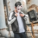 Nhật bản mùa xuân thư thêu màu sắc tương phản đồng phục bóng chày áo khoác nam Hàn Quốc phiên bản của thanh niên hip hop lỏng trai áo khoác ngắn triều Đồng phục bóng chày