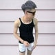 New vest nam tự trồng bông thanh niên thoáng khí mùa hè chặt chẽ thể thao Hàn Quốc vest không tay t-shirt triều