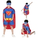 Trẻ em người lớn nam giới và phụ nữ mô hình Superman handmade hiệu suất môi trường trang phục cha mẹ và con trình diễn thời trang quần áo không dệt vải Trang phục