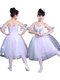 Ngày của trẻ em Trang Phục Trẻ Em Little Swan Dance Váy Cô Gái Múa Ba Lê Gạc Trắng Váy Puff Sleeve Tutu đầm công chúa tutu Trang phục