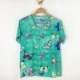 Bông lụa đồ ngủ đơn mảnh hàng đầu nữ mùa hè bông nhân tạo ngắn tay áo sơ mi kích thước lớn cotton lụa T-Shirt cotton lỏng dịch vụ nhà Pyjama