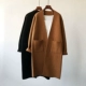 Phiên bản Hàn Quốc Túi vuông dài áo len cardigan khí chất mỏng lỏng màu rắn dệt kim áo khoác nữ dày - Đan Cardigan áo cardigan nữ Đan Cardigan