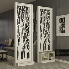 напольная ширма 欧式屏风隔断雕花玄关柜镂空屏风隔断 简约现代移动可折叠可移动 OTHER