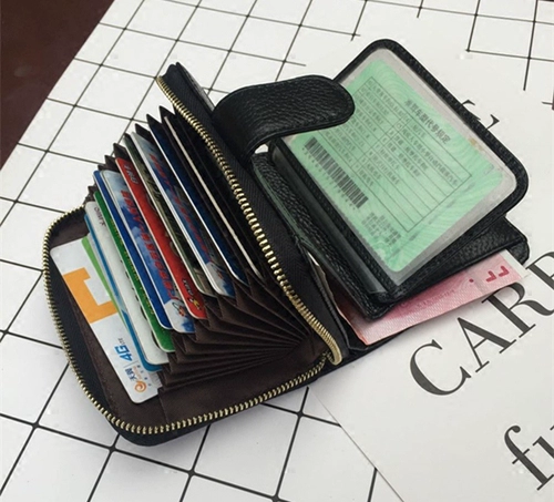 Картхолдер, вместительный и большой бумажник для водительских прав, универсальный чехол, из натуральной кожи