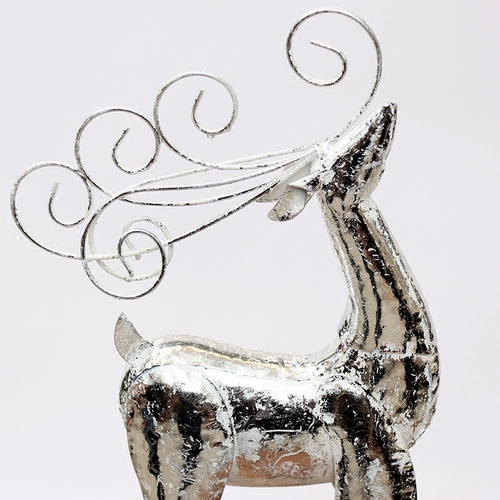 Рождественская серебряная флэш -порошок железо, арт, оленя, рождественский лось, верблюж, карта рождественская сцена украшения предложения