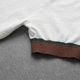 Vertebrate nam Hàn Quốc Slim ngắn tay vòng cổ áo len 80 của retro tương phản đáy áo T-Shirt Hàng dệt kim