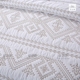 Xuất khẩu Châu Âu-phong cách cotton retro Mỹ rắn màu trắng quilting là ba mảnh bộ đồ giường mùa hè mát trải giường Trải giường